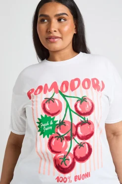 T-shirt Imprimé Pomodori Grande Taille