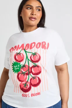 T-shirt Imprimé Pomodori Grande Taille
