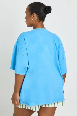 boohoo T-shirt Imprimé Positano Italia Grande Taille<Femme Tops