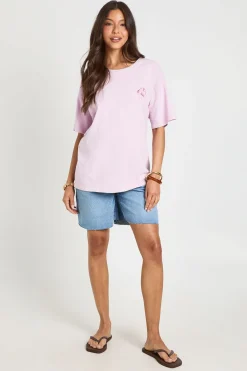 boohoo T-shirt Imprimé Recto Verso Bonjour Paris Girly Things<Femme Tops