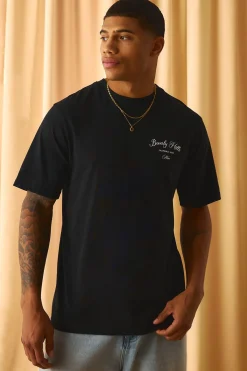 boohooMAN T-shirt imprimé Regular Beverly Hills<Homme T-Shirts Impriméstendances|T-Shirts