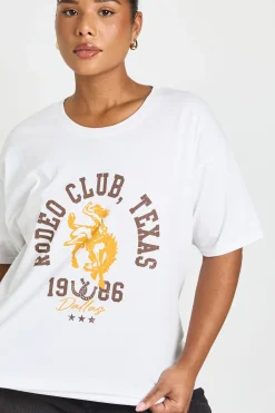 T-shirt Imprimé Rodeo Club Grande Taille