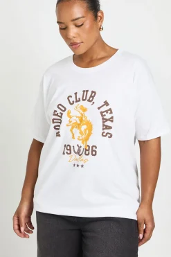 T-shirt Imprimé Rodeo Club Grande Taille