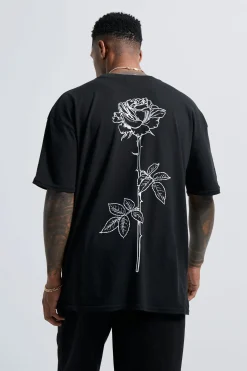 boohooMAN T-shirt à imprimé rose<Homme T-Shirts Impriméstendances|T-Shirts