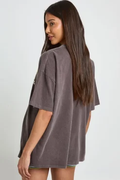 boohoo T-shirt Imprimé Saint Tropez<Femme Looks Chocolat|Tops