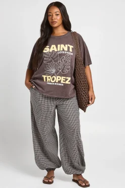 T-shirt Imprimé Saint Tropez Grande Taille