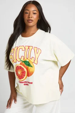 T-shirt Imprimé Sicily Grande Taille