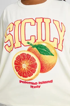 T-shirt Imprimé Sicily Grande Taille