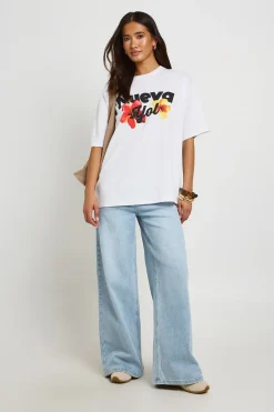 boohoo T-shirt Imprimé À Slogan Nueva Yol<Femme Tops