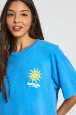 T-shirt Imprimé Soleil Recto Verso