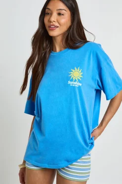 T-shirt Imprimé Soleil Recto Verso