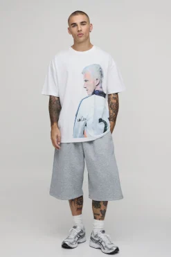 boohooMAN T-shirt Imprimé Sous Licence Beckham Coupe Oversize<Homme T-Shirts Impriméstendances|T-Shirts