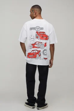 T-shirt Imprimé Sous Licence Disney Cars Coupe Oversize