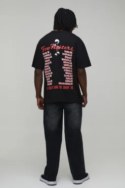 T-shirt Imprimé Sous Licence Foo Fighters Oversize Grande Taille