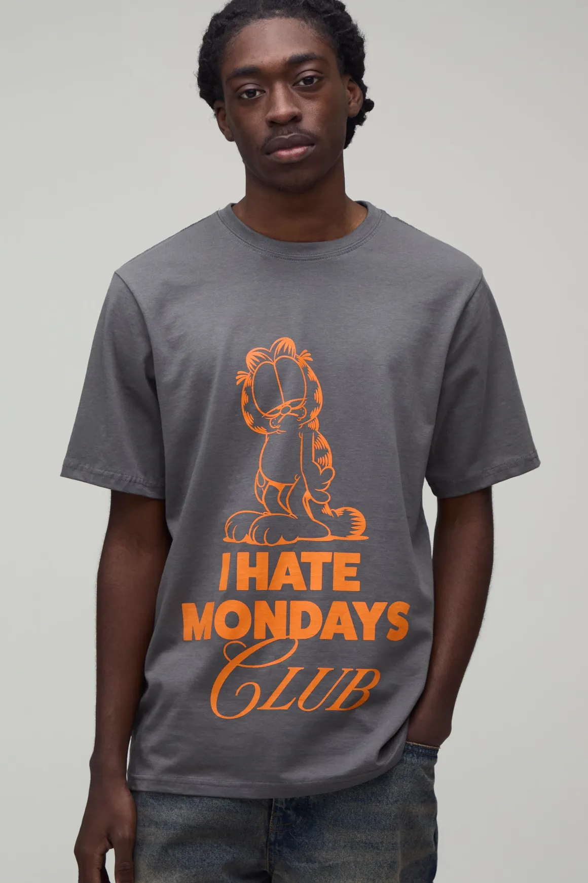 T-shirt Imprimé Sous Licence Garfield Coupe Regular