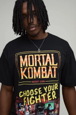 T-shirt Imprimé Sous Licence Mortal Kombat Oversize Pour Grand