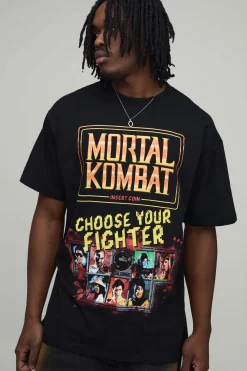 T-shirt Imprimé Sous Licence Mortal Kombat Oversize Pour Grand