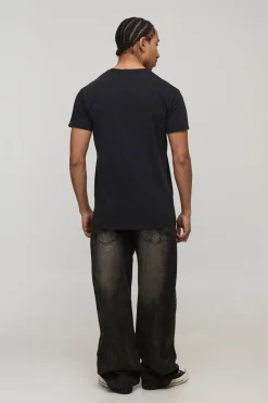 T-Shirt Imprimé Sous Licence OutKast Délavage Acide Coupe Regular