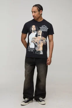 T-Shirt Imprimé Sous Licence OutKast Délavage Acide Coupe Regular