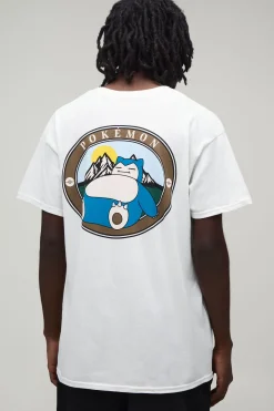 T-shirt Imprimé Sous Licence Pokémon Snorlax Coupe Oversize