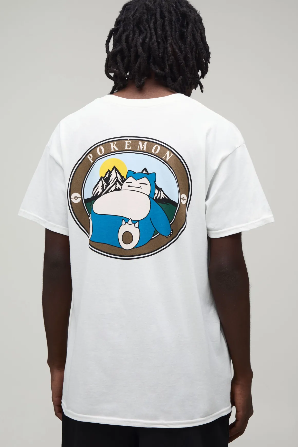 T-shirt Imprimé Sous Licence Pokémon Snorlax Coupe Oversize