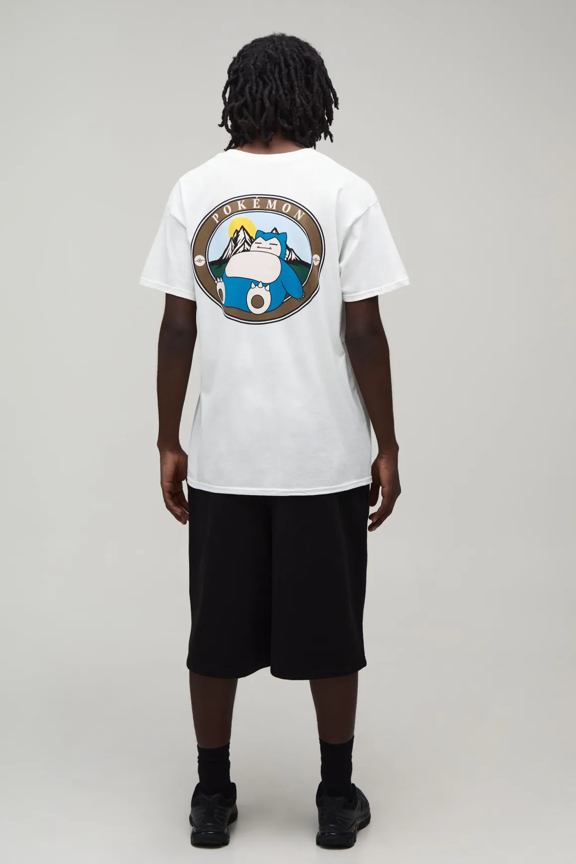 T-shirt Imprimé Sous Licence Pokémon Snorlax Coupe Oversize