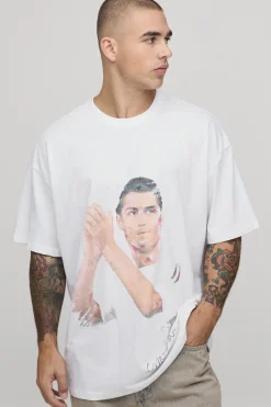 T-shirt Imprimé Sous Licence Ronaldo Coupe Oversize
