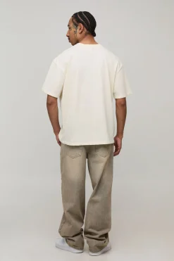 boohooMAN T-Shirt Imprimé Sous Licence Stranger Things Coupe Oversize<Homme T-Shirts Impriméstendances|T-Shirts