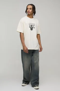 boohooMAN T-Shirt Imprimé Sous Licence The Offspring Coupe Oversize<Homme T-Shirts Impriméstendances|T-Shirts