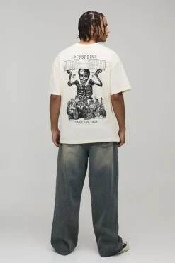 boohooMAN T-Shirt Imprimé Sous Licence The Offspring Coupe Oversize<Homme T-Shirts Impriméstendances|T-Shirts