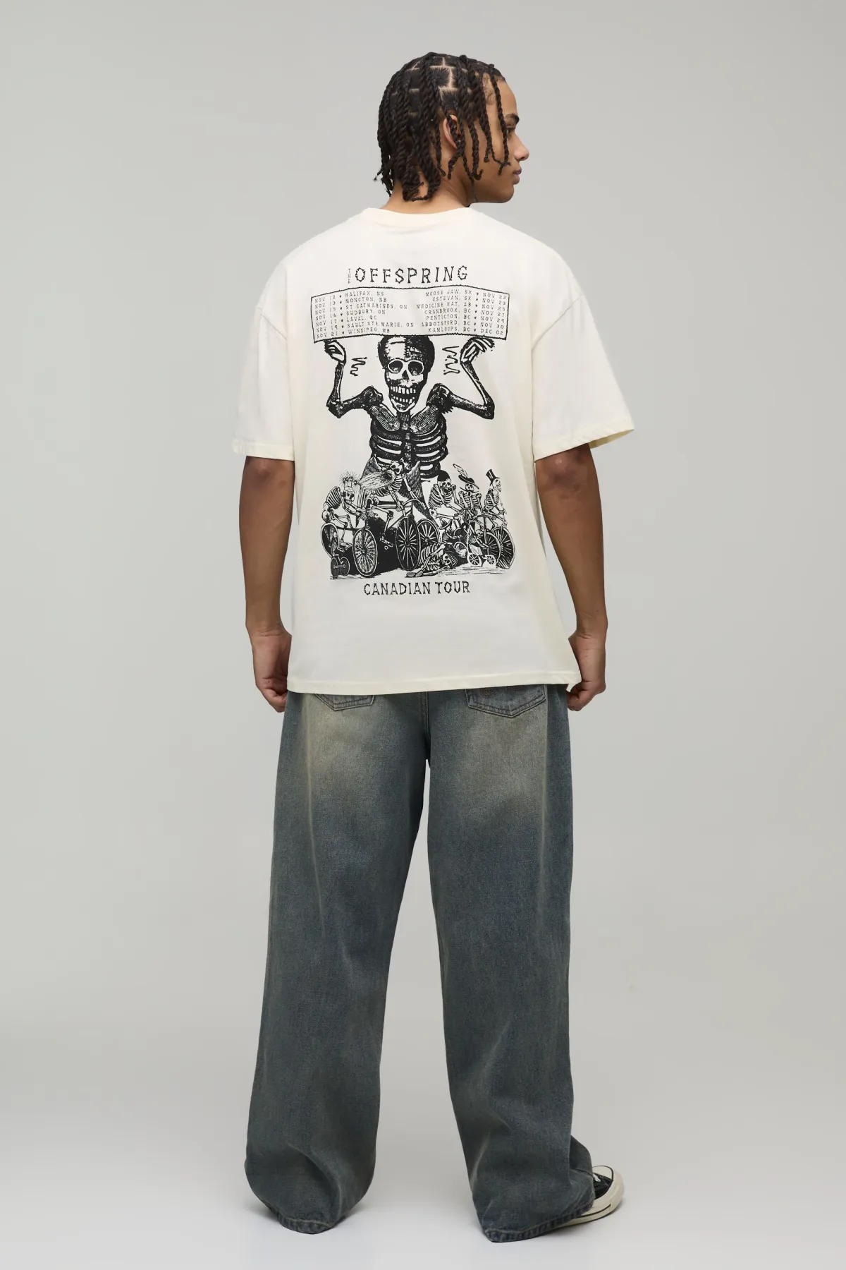 boohooMAN T-Shirt Imprimé Sous Licence The Offspring Coupe Oversize<Homme T-Shirts Impriméstendances|T-Shirts