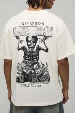 boohooMAN T-Shirt Imprimé Sous Licence The Offspring Coupe Oversize<Homme T-Shirts Impriméstendances|T-Shirts