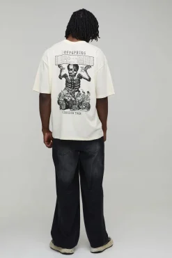 boohooMAN T-Shirt Imprimé Sous Licence The Offspring Oversize Tall<Homme Tout Afficher|Tout Afficher