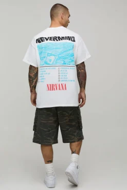 boohooMAN T-shirt Imprimé Sous Licence Tournée Never Mind Nirvana<Homme T-Shirts Impriméstendances|T-Shirts