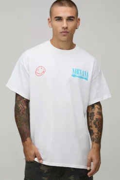 boohooMAN T-shirt Imprimé Sous Licence Tournée Never Mind Nirvana<Homme T-Shirts Impriméstendances|T-Shirts