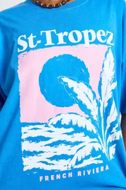 T-shirt Imprimé St Tropez Grande Taille