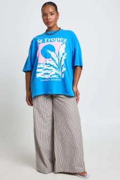 T-shirt Imprimé St Tropez Grande Taille