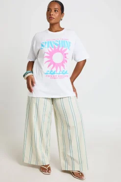 boohoo T-shirt Imprimé Sunshine Grande Taille<Femme Tops