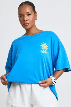 T-shirt Imprimé Sunshine Grande Taille