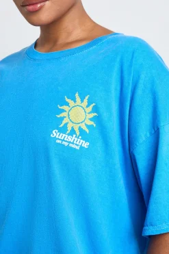 T-shirt Imprimé Sunshine Grande Taille
