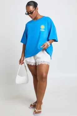 T-shirt Imprimé Sunshine Grande Taille