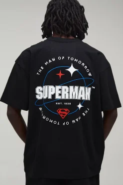 T-shirt Imprimé Superman Sous Licence Officielle Coupe Oversize