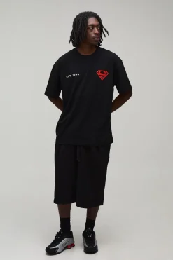 T-shirt Imprimé Superman Sous Licence Officielle Coupe Oversize