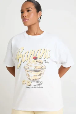 boohoo T-shirt Imprimé Synthétiquedding À La Banane Grande Taille<Femme Tops