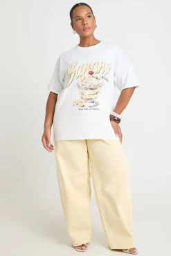 boohoo T-shirt Imprimé Synthétiquedding À La Banane Grande Taille<Femme Tops