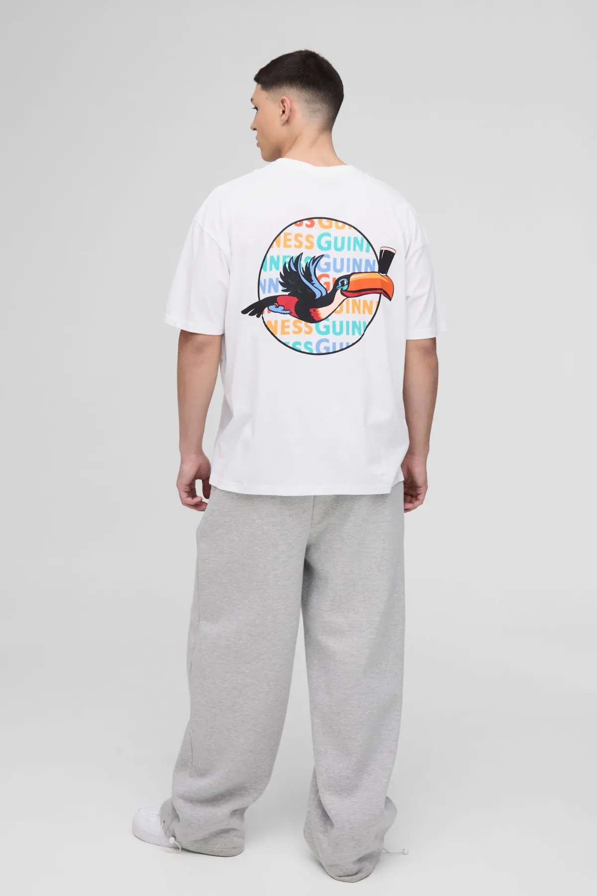 boohooMAN T-Shirt Imprimé Toucan Guinness Coupe Oversize<Homme T-Shirts Impriméstendances|T-Shirts