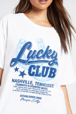 T-shirt Imprimé Western Lucky Club