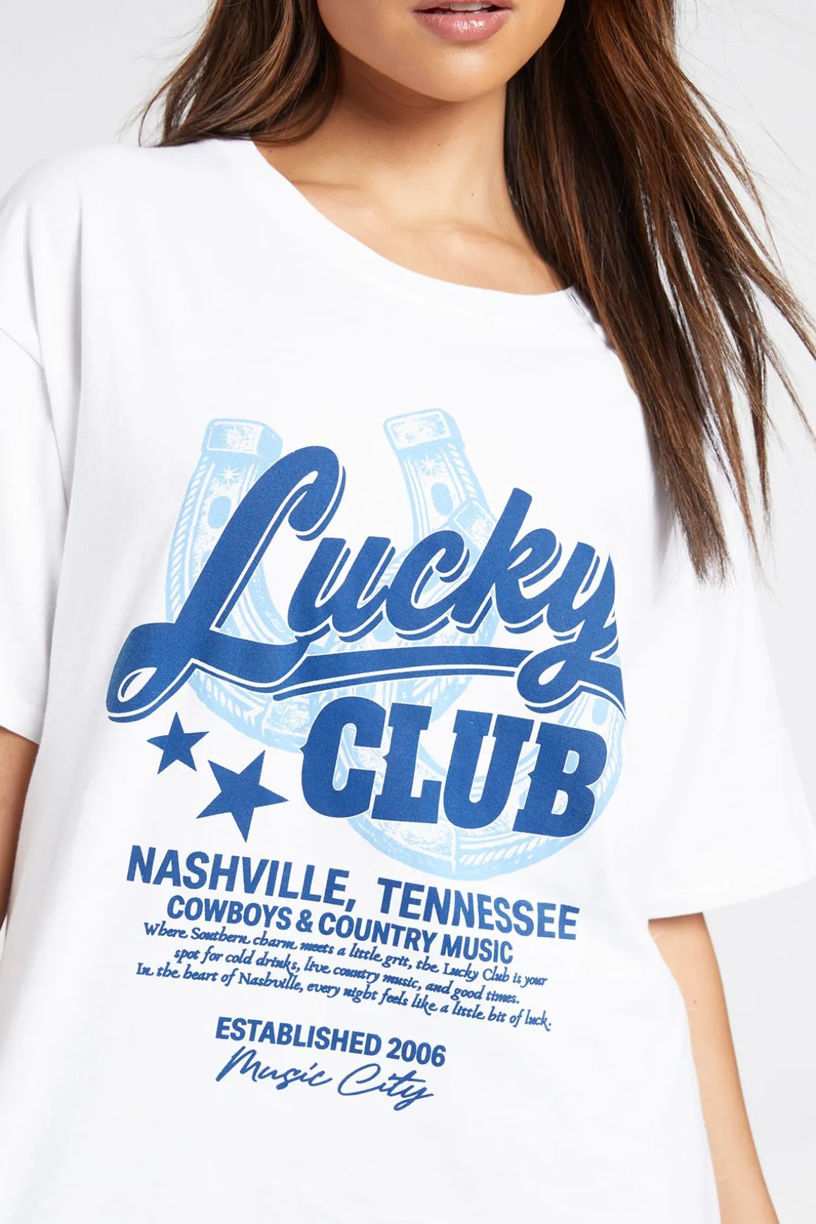 T-shirt Imprimé Western Lucky Club