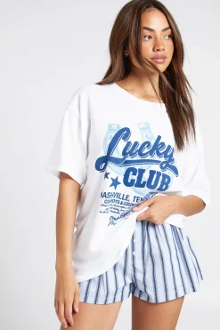 T-shirt Imprimé Western Lucky Club