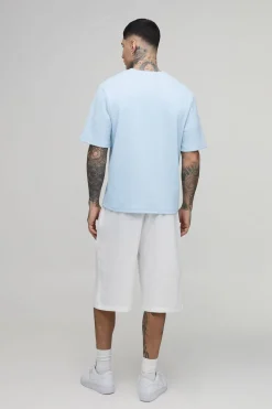T-shirt Interlock Plissé Coupe Ample Régulière Tall